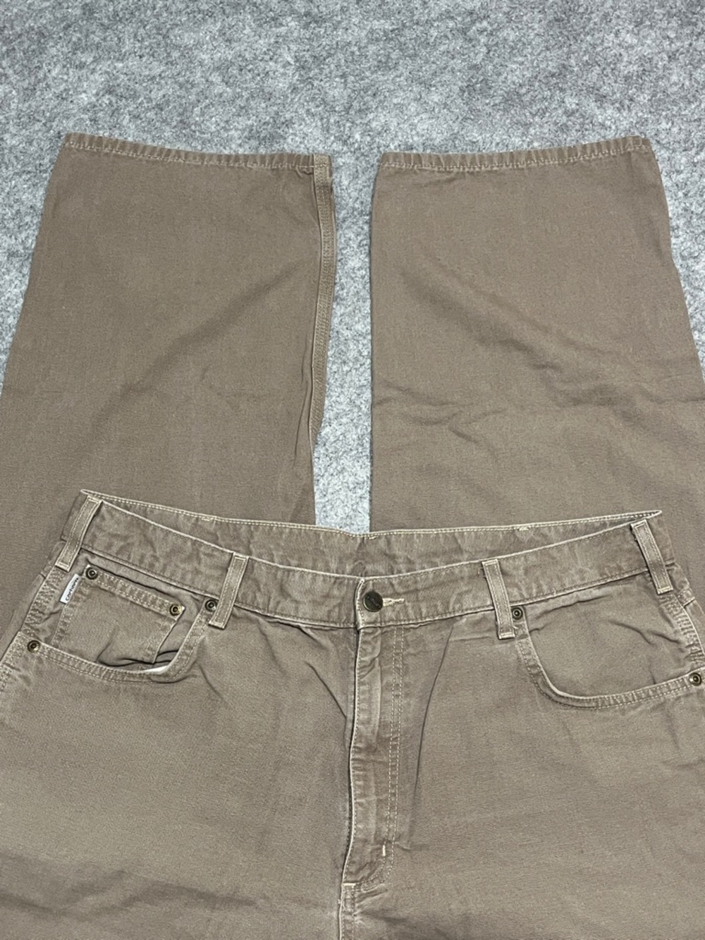 Carhartt Light-Duty Men's Light Brown Utility Work Pants - Picture 2 of 9